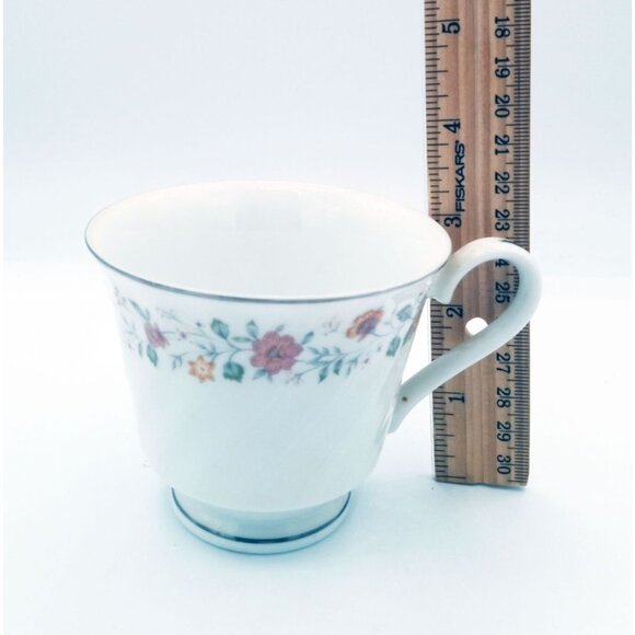 Teacup Sheffield Bouquet Fine China Footed Porcelain Japan 3.5 Inches Vintage - Picture 3 of 16